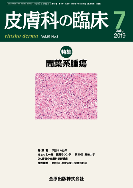 皮膚科の臨床 2019年7月号 61巻8号 特集 間葉系腫瘍【電子版】